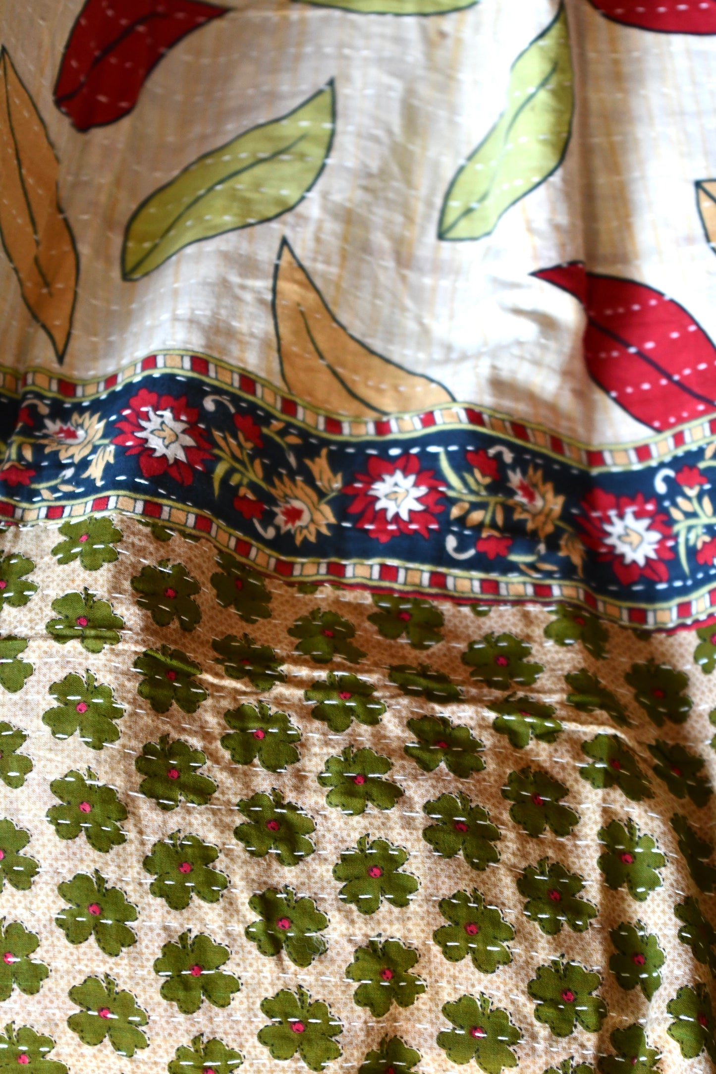 kantha quilt fair trade hand stitched 17