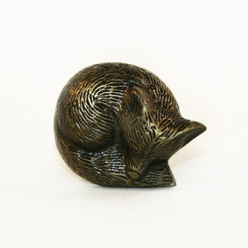 sleeping fox cabinet knobs fair trade brass
