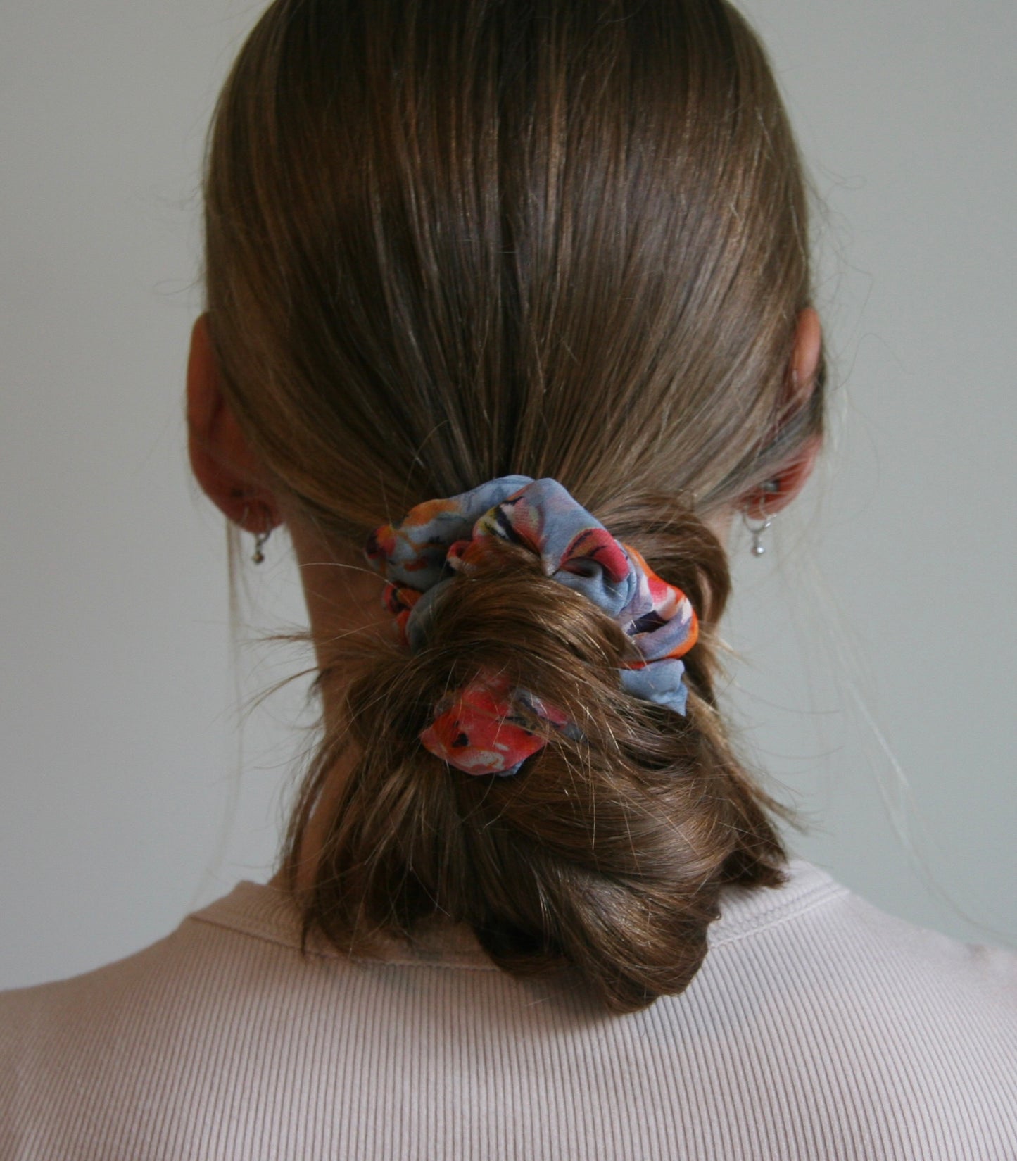 sari scrunchie set fair trade handmade block print
