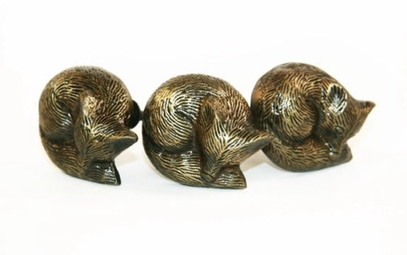 sleeping fox cabinet knobs fair trade brass
