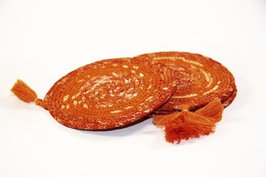 chai time coaster set handmade fair trade