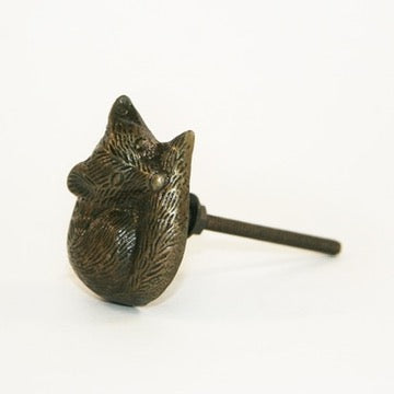 sleeping fox cabinet knobs fair trade brass