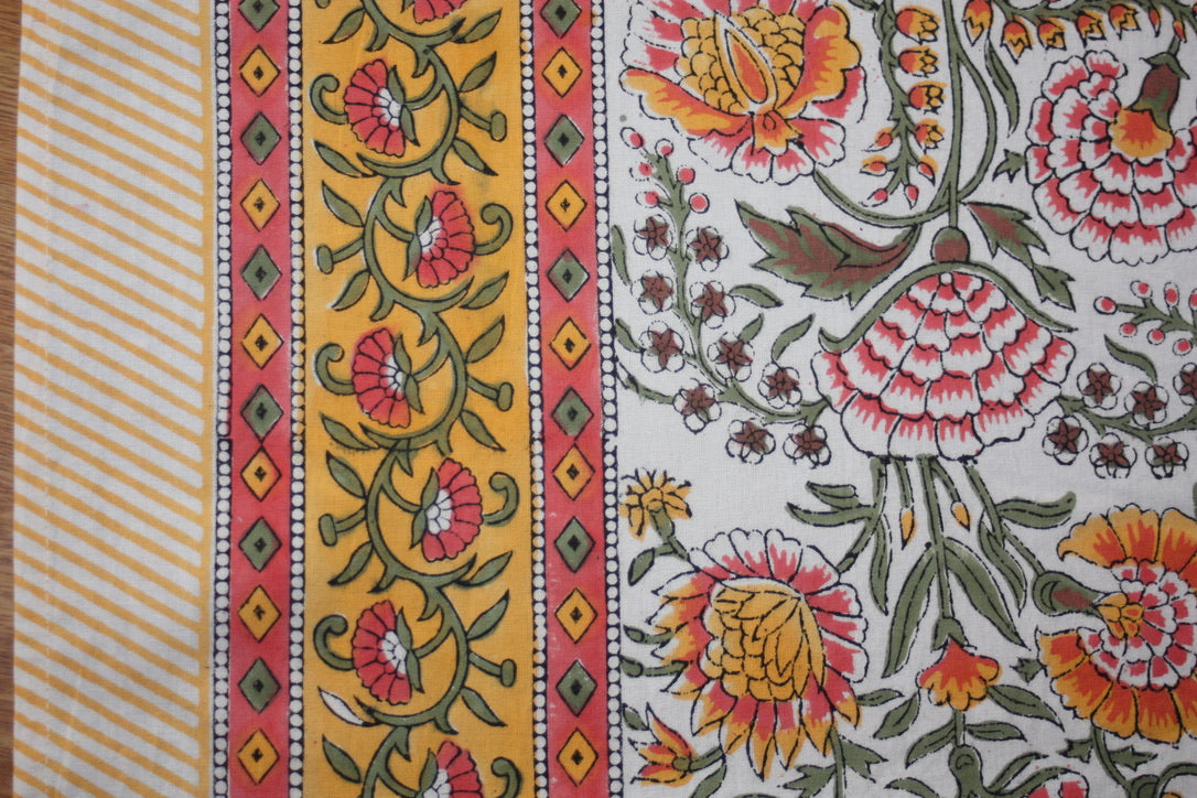 risus tablecloth fair trade handmade block print