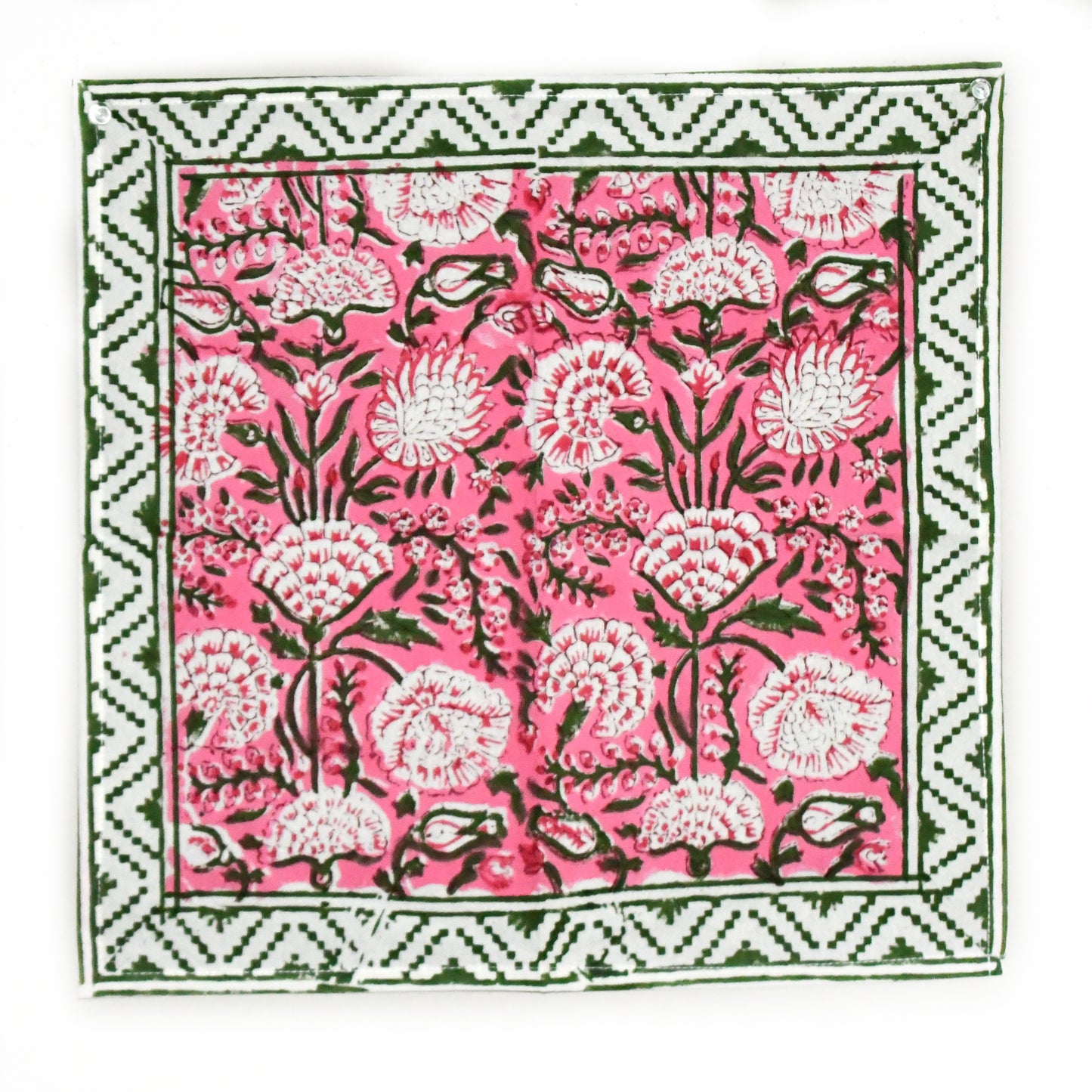 ferox napkin set fair trade handmade block print