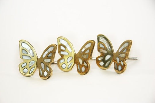 mother of pearl butterfly cabinet knobs fair trade