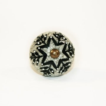starflake cabinet knobs fair trade ceramics