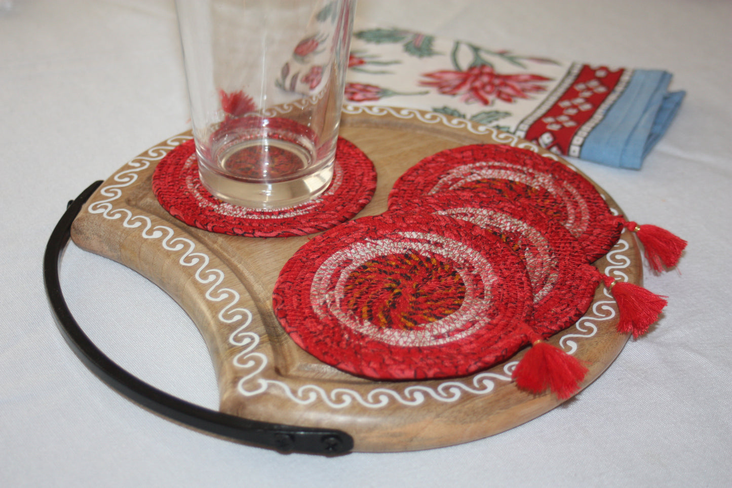 harvest board fair trade handmade mango wood