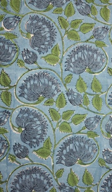 latus tablecloth fair trade handmade block print