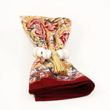 cantus napkin set fair trade handmade block print