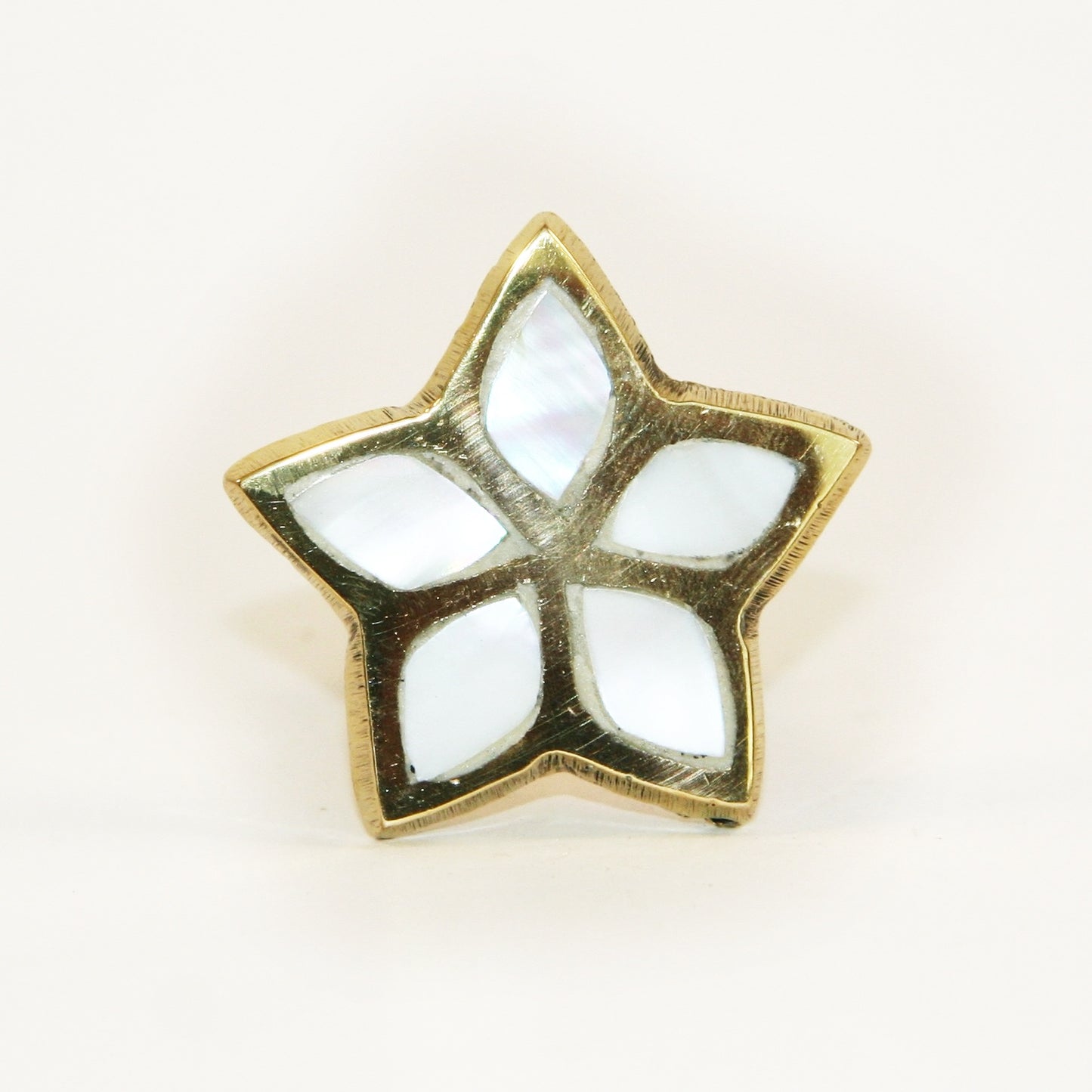 Mother of Pearl Star Cabinet Knobs - Fair Trade