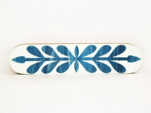 blue blossom drawer handle fair trade resin