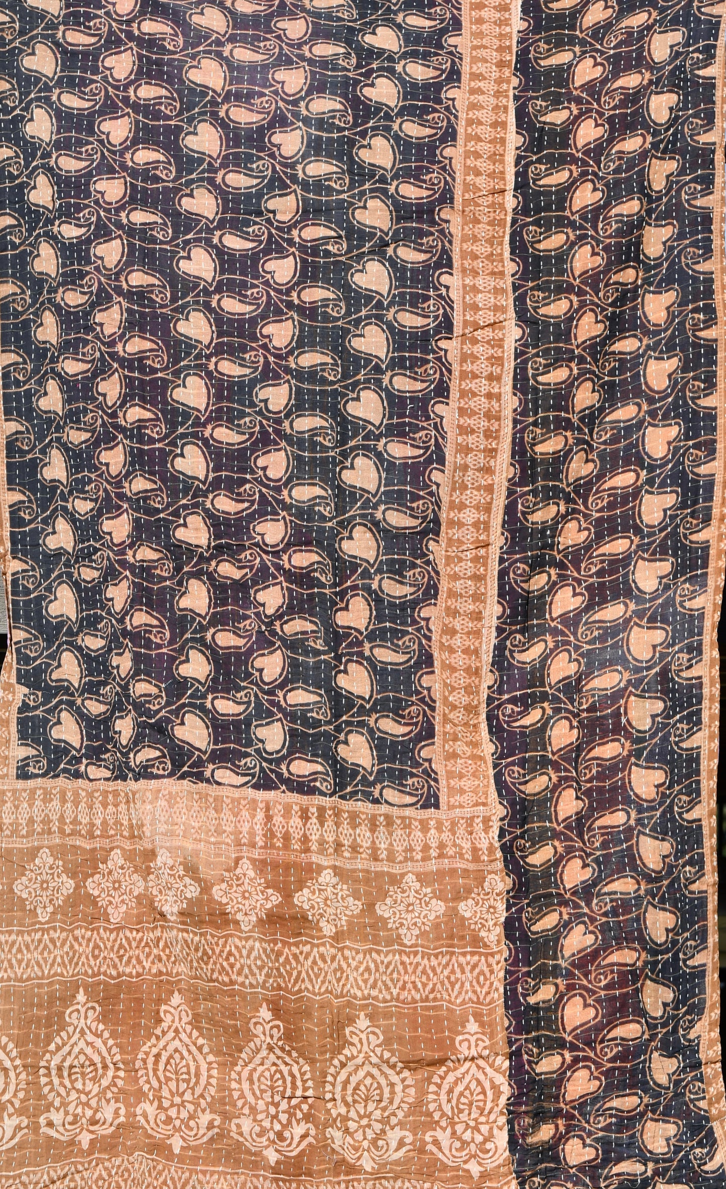 kantha quilt fair trade hand stitched 5