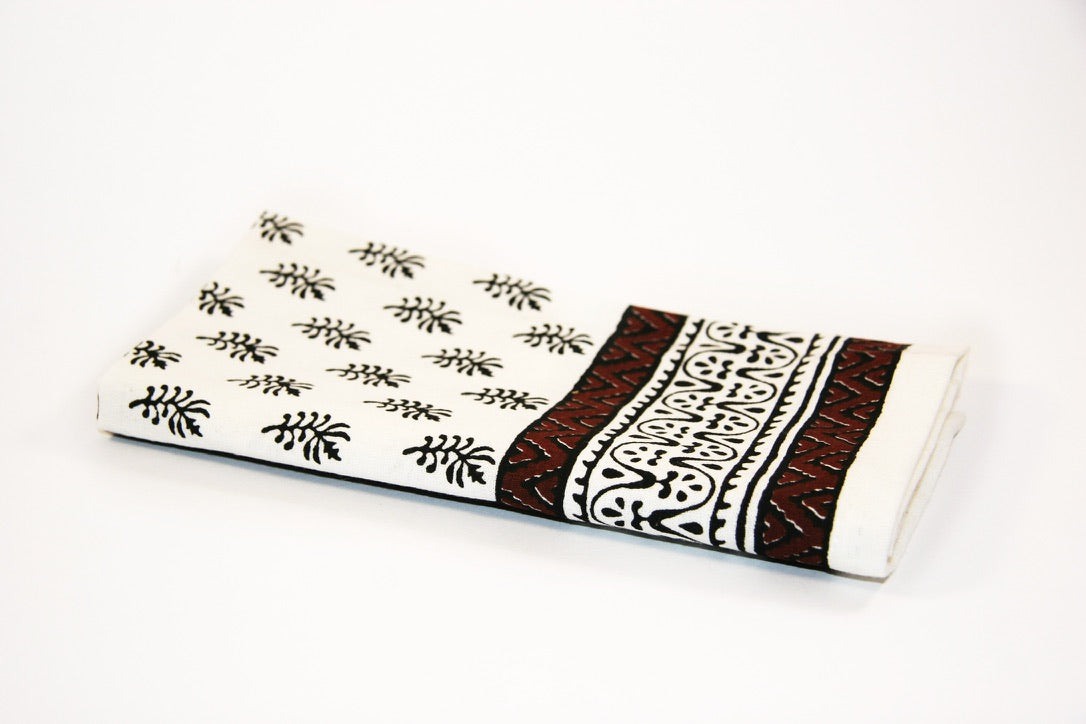 lumen napkin set fair trade handmade block print