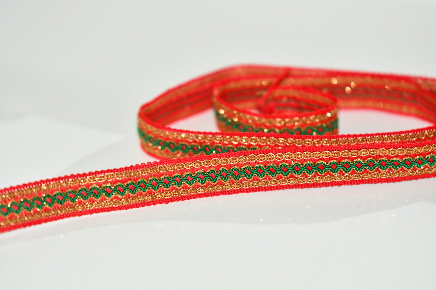 Holly Zari Ribbon - Fair Trade Trim Gift Decor