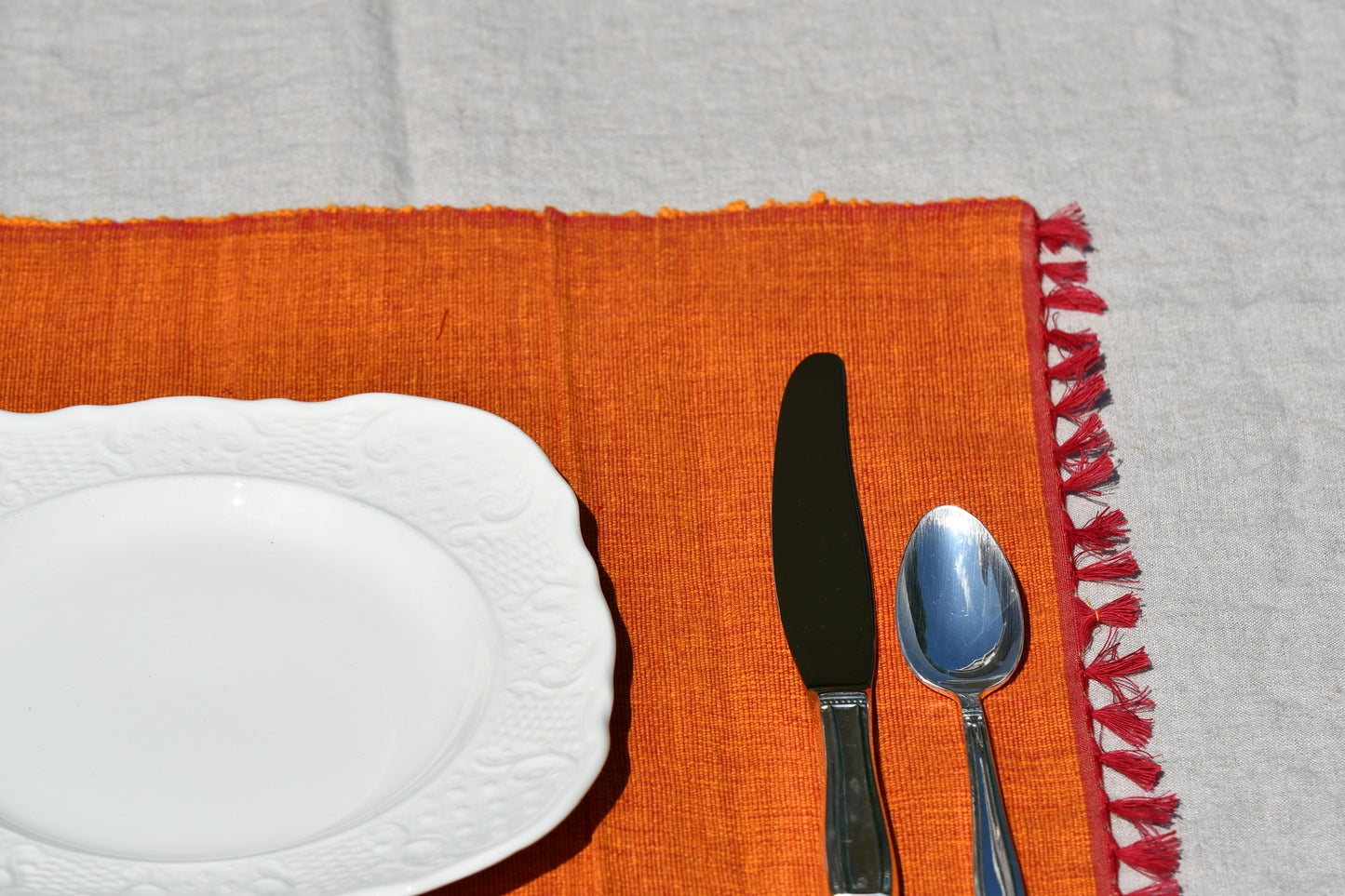 karigiri placemat set fair trade handmade