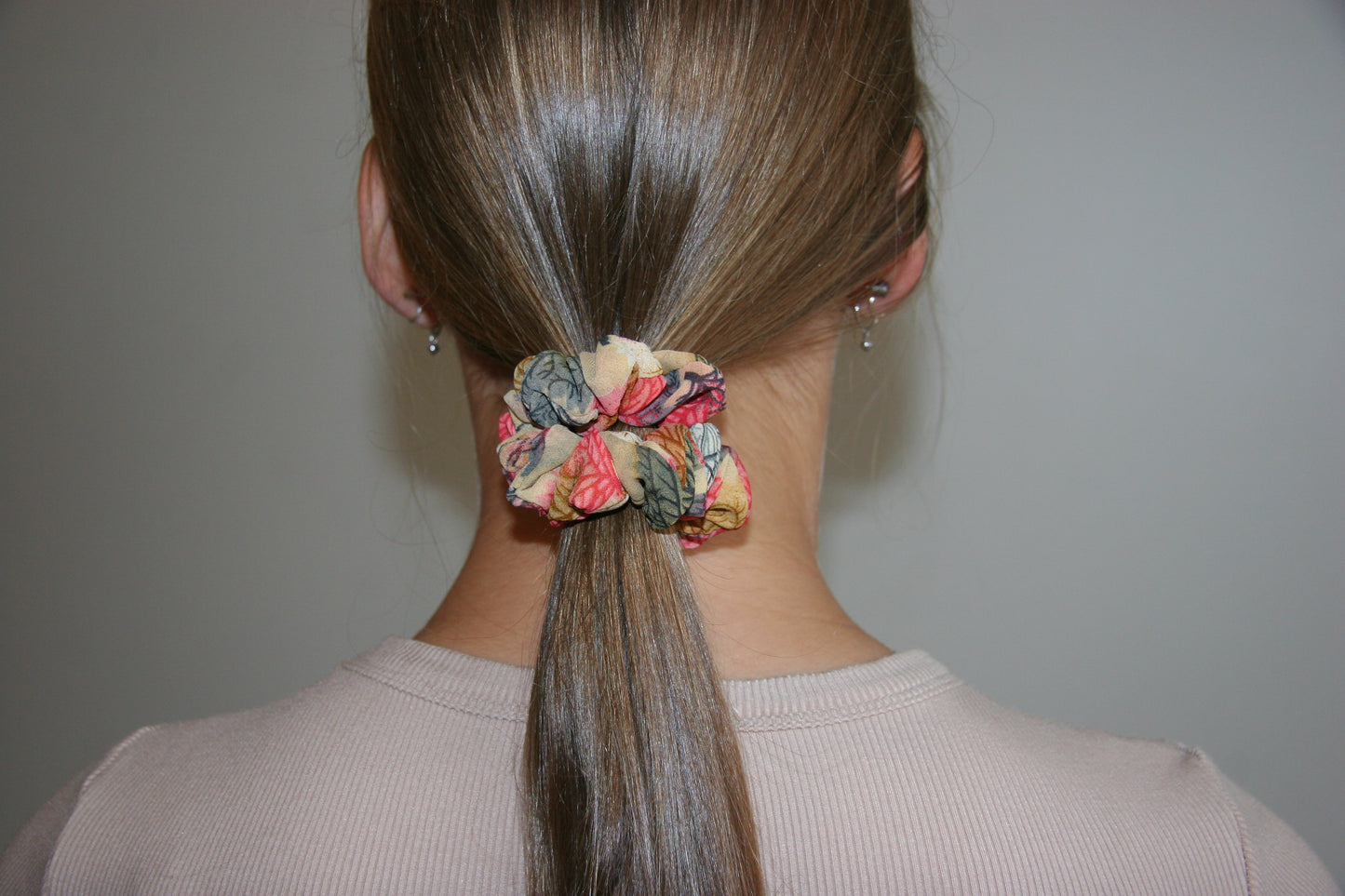 sari scrunchie set fair trade handmade block print