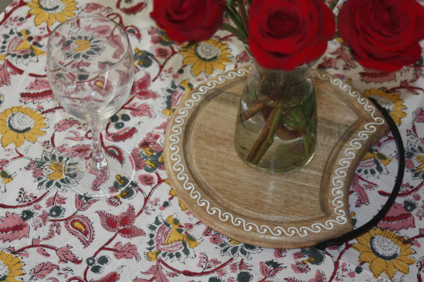 harvest board fair trade handmade mango wood