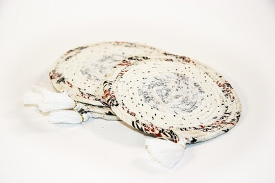 chai time coaster set handmade fair trade