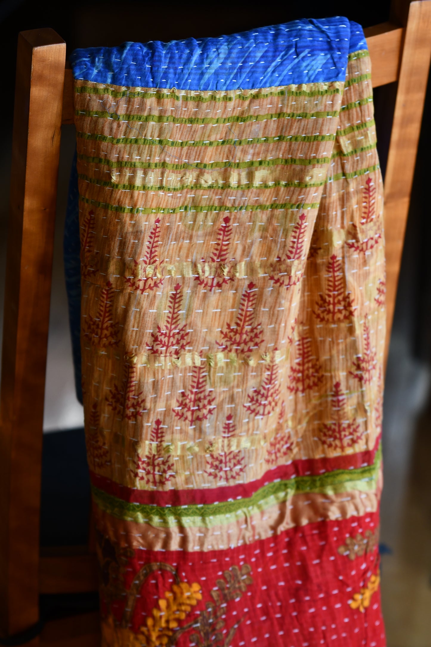 Nitidus Kantha Quilt - Fair Trade Hand-Stitched