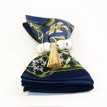 mare napkin set fair trade handmade block print