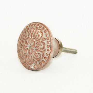 pink cabinet knobs fair trade ceramics