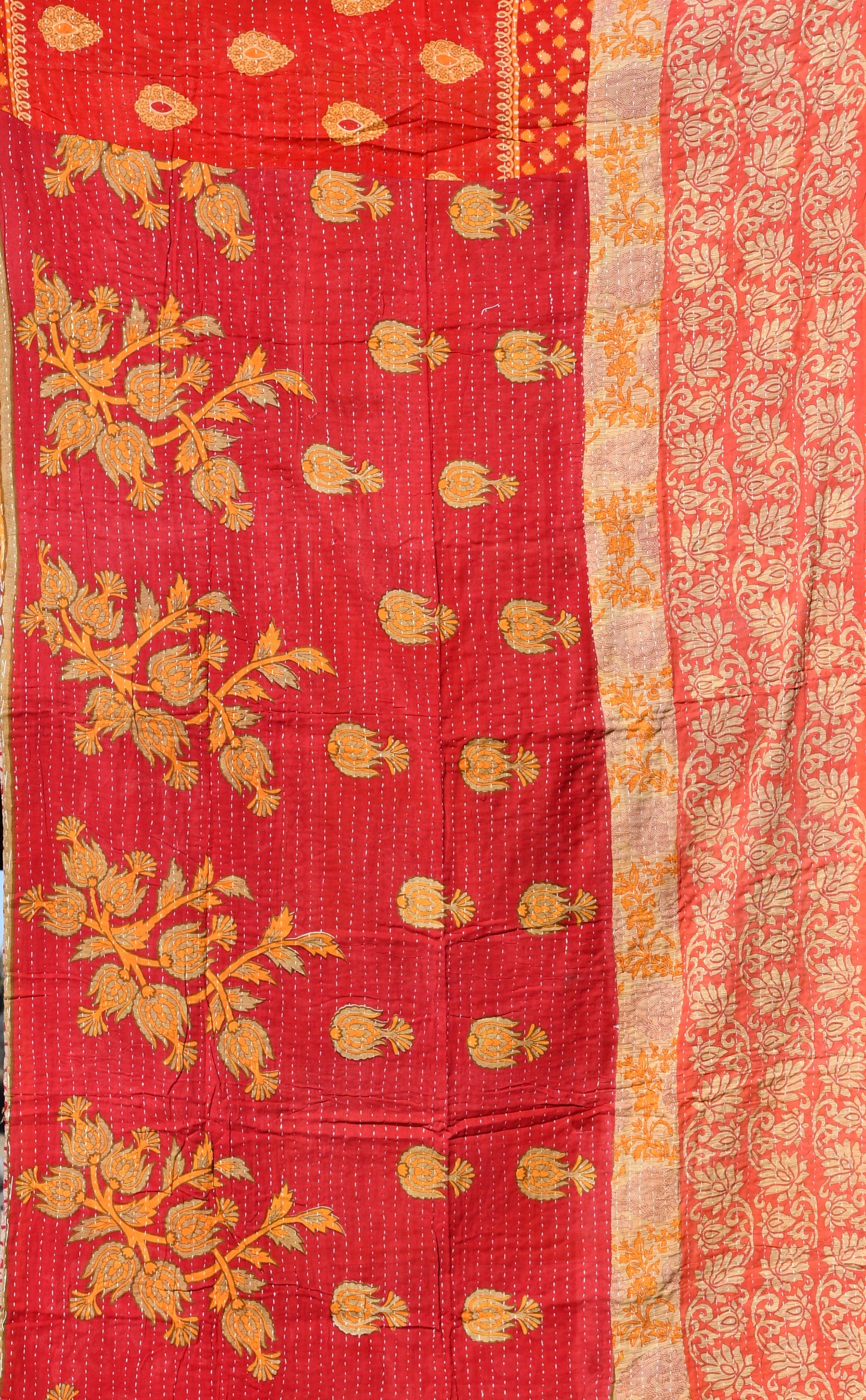 Vinea Kantha Quilt - Fair Trade Hand-Stitched