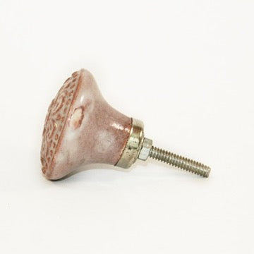 pink cabinet knobs fair trade ceramics