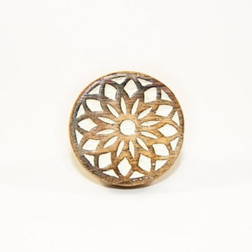 zinnia cabinet knobs fair trade carved wood
