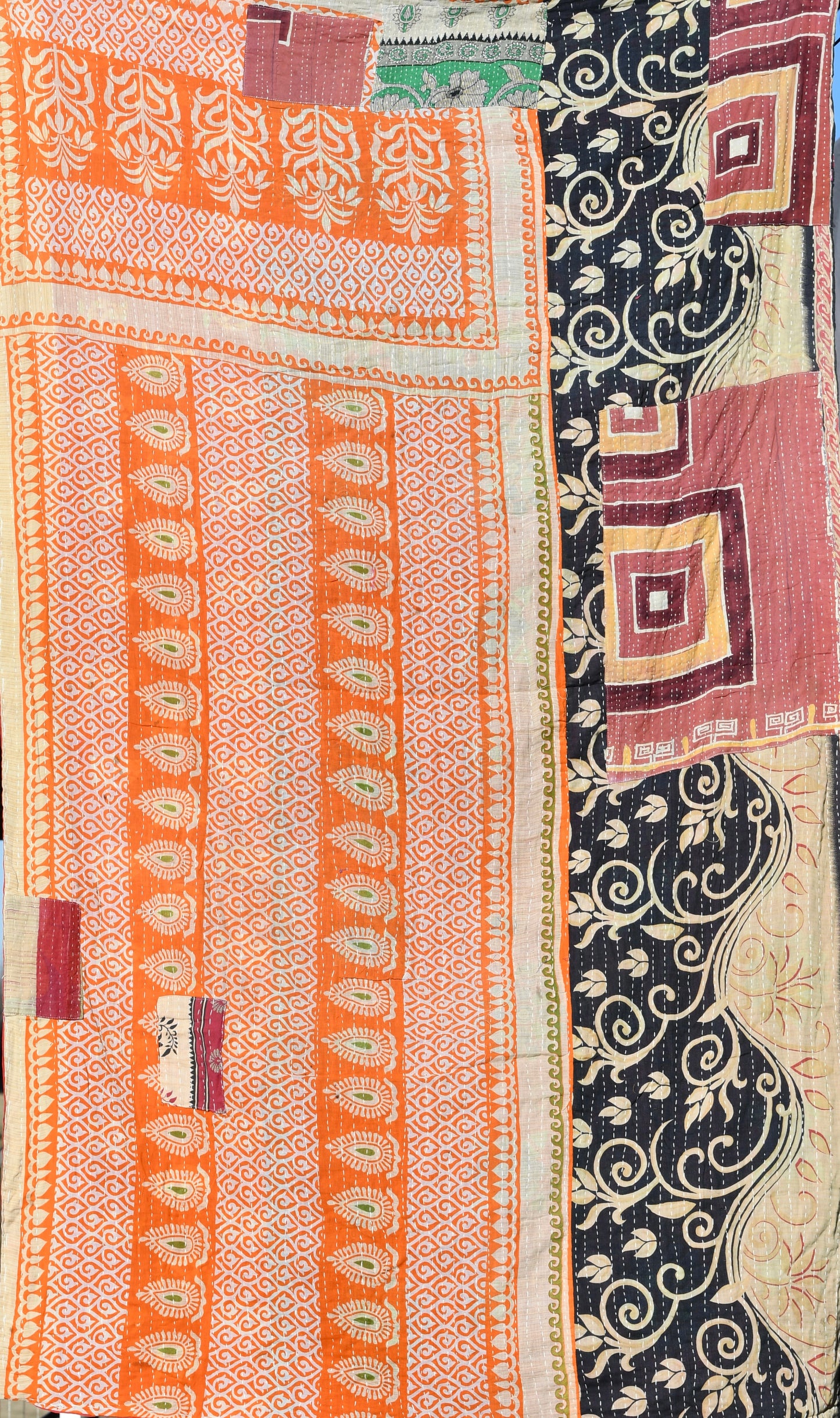 Externus Kantha Quilt - Fair Trade Hand-Stitched