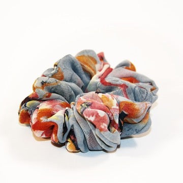 sari scrunchie set fair trade handmade block print