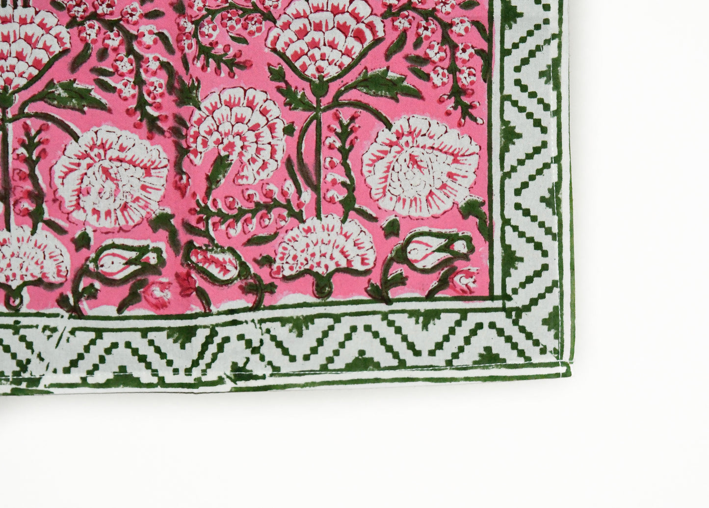 ferox napkin set fair trade handmade block print