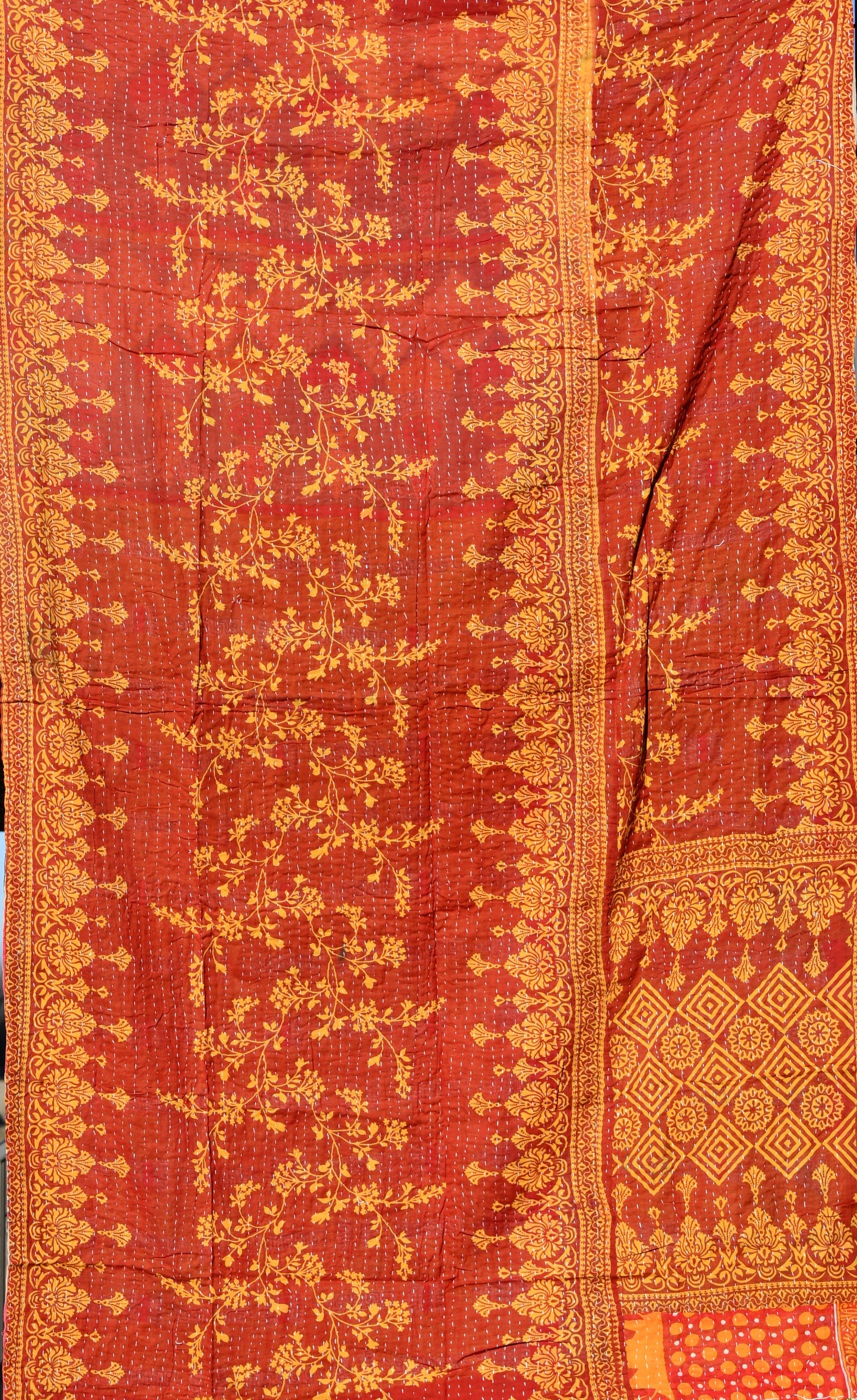 kantha quilt fair trade hand stitched 7