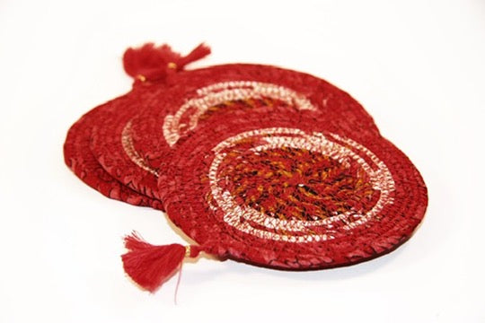 chai time coaster set handmade fair trade