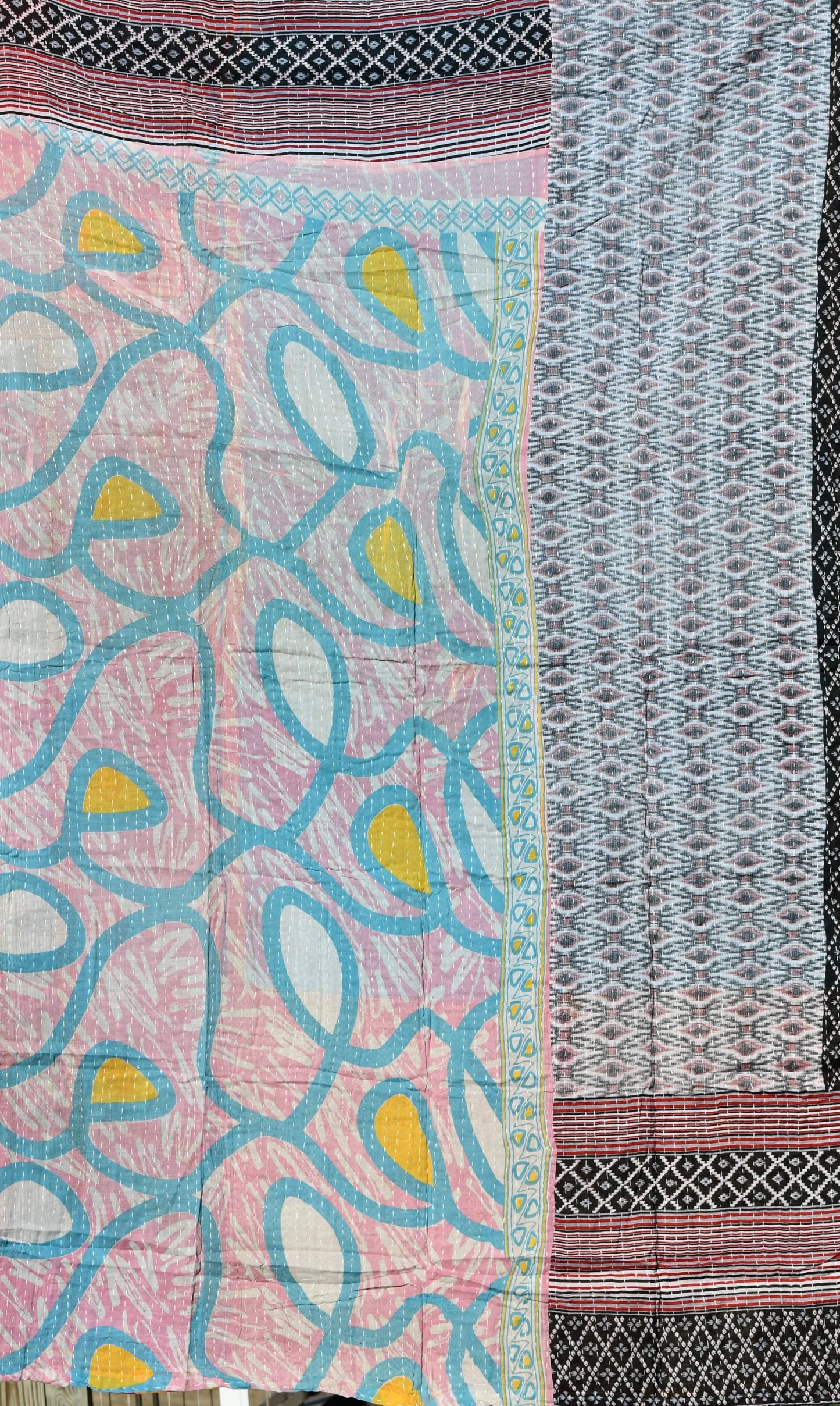 kantha quilt fair trade hand stitched 19