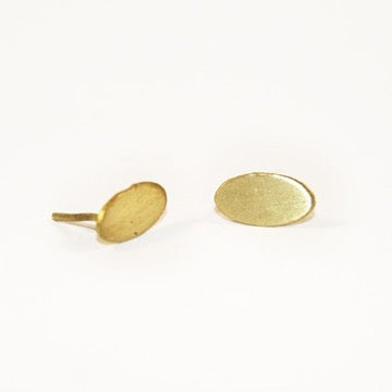 little oval earrings fair trade handmade jewelry