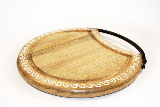 harvest board fair trade handmade mango wood