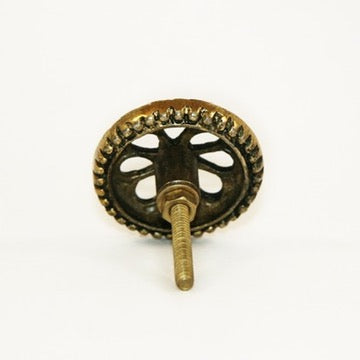 Gold Wheel Cabinet Knobs - Fair Trade Cast Iron