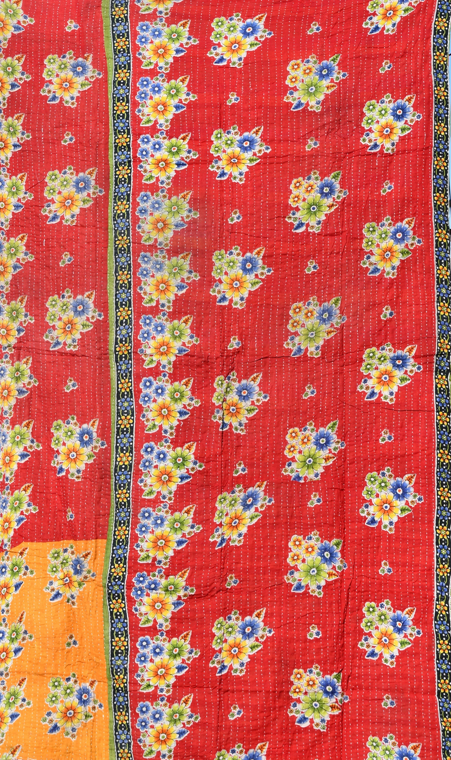 kantha quilt fair trade hand stitched 4