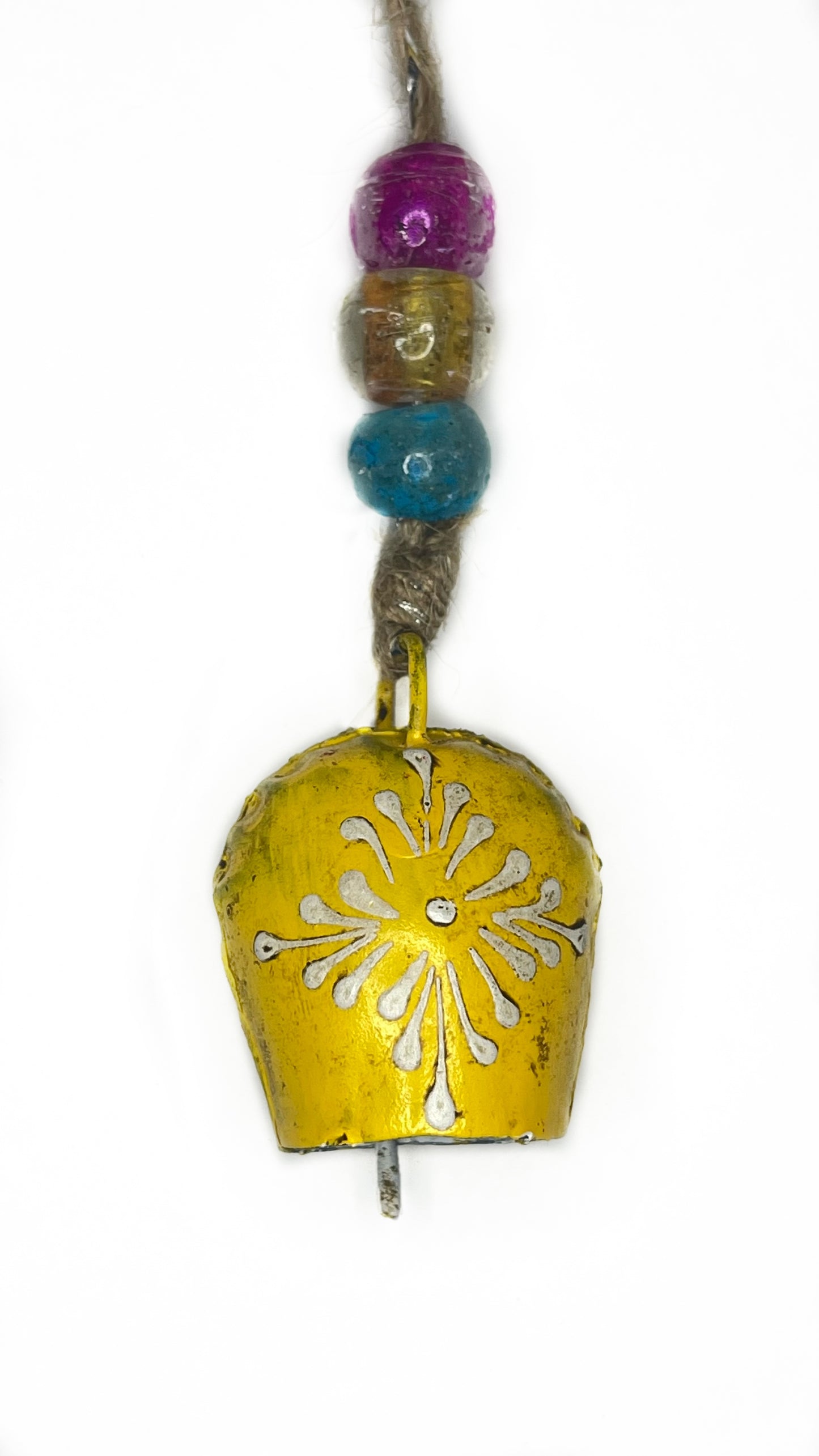 yellow bell set fair trade handmade painted