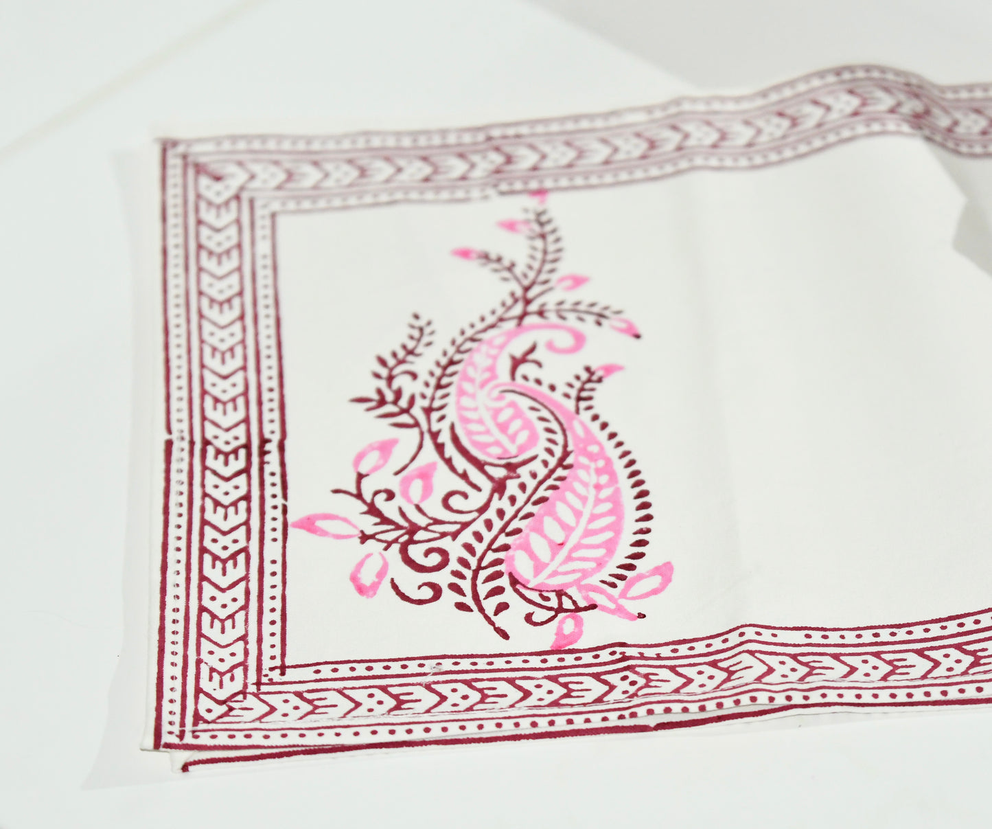 abode table runner fair trade handmade block print