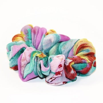 sari scrunchie set fair trade handmade block print