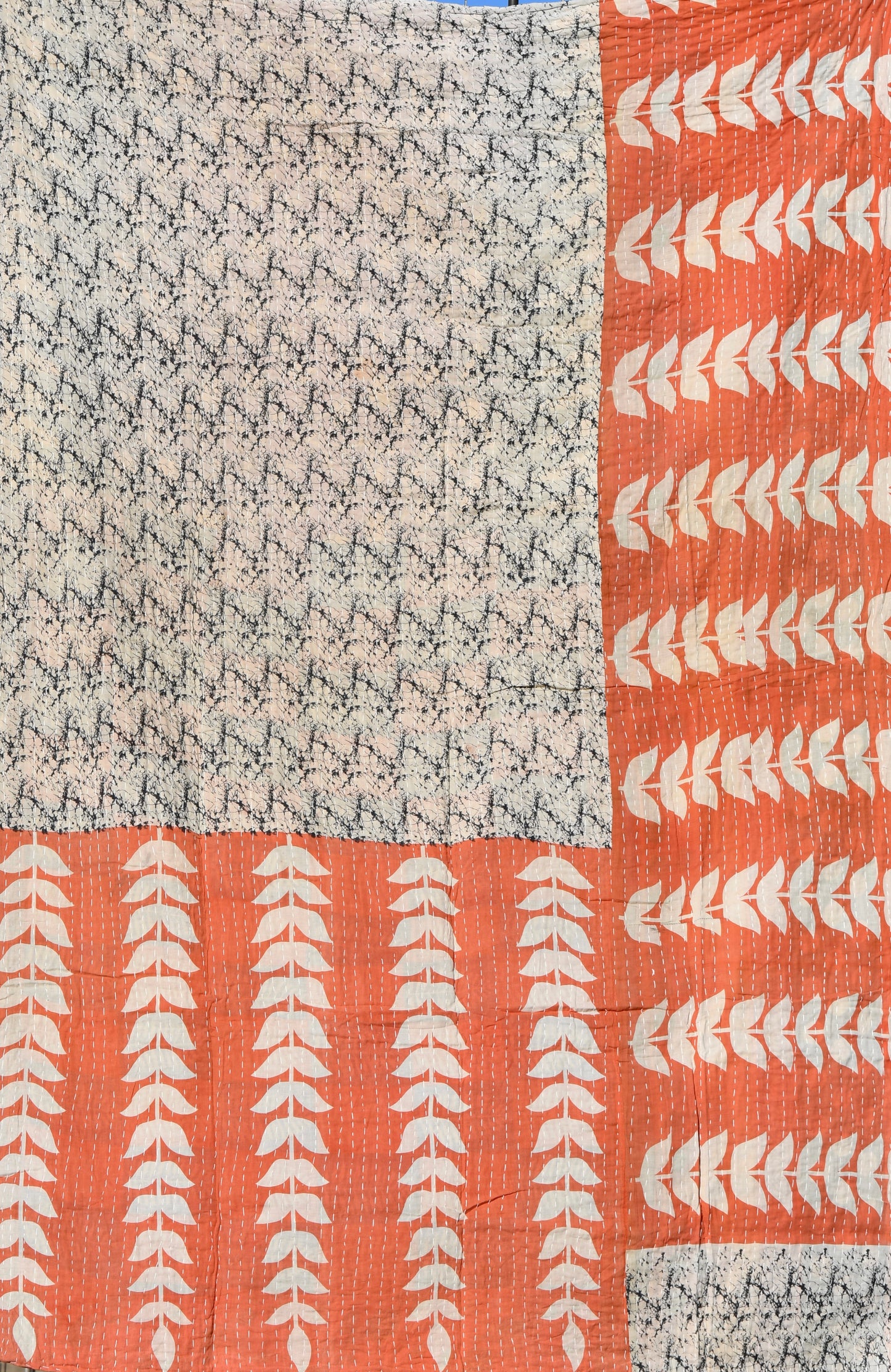 kantha quilt fair trade hand stitched 20