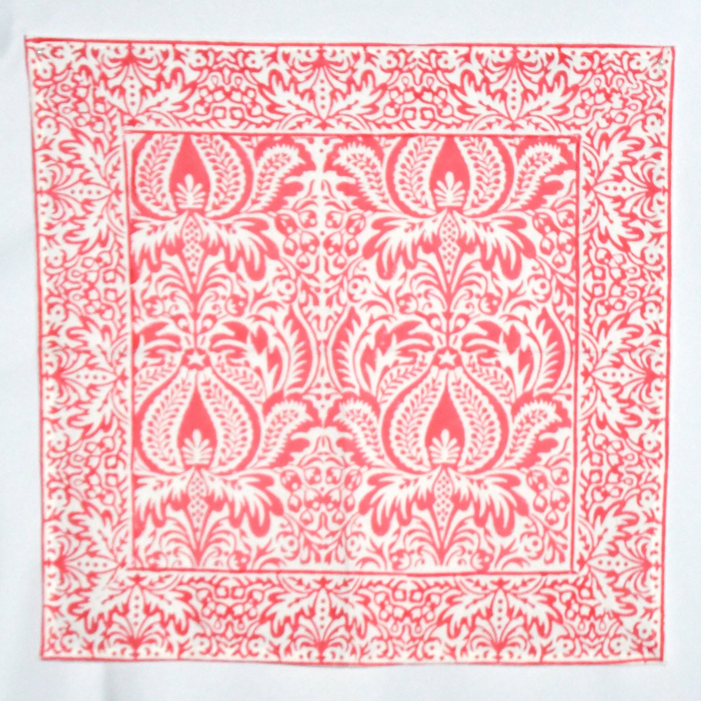 corrallium napkin set fair trade handmade block print