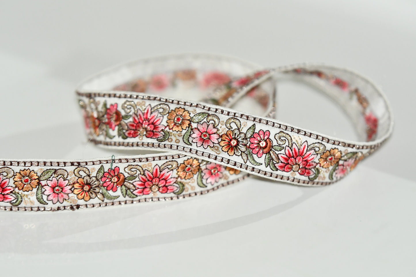 cara jacquard ribbon fair trade trim gift decor