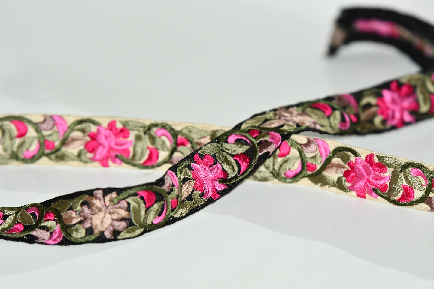christine jacquard ribbon fair trade trim gift decor