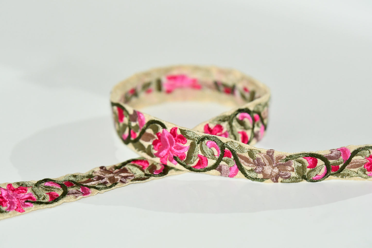 christine jacquard ribbon fair trade trim gift decor