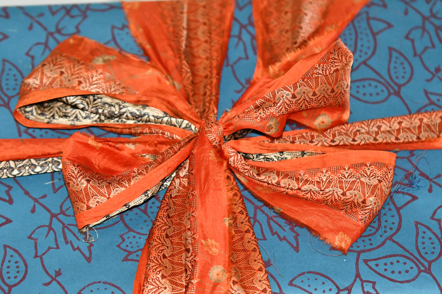 victus silk sari ribbon fair trade trim gift decor