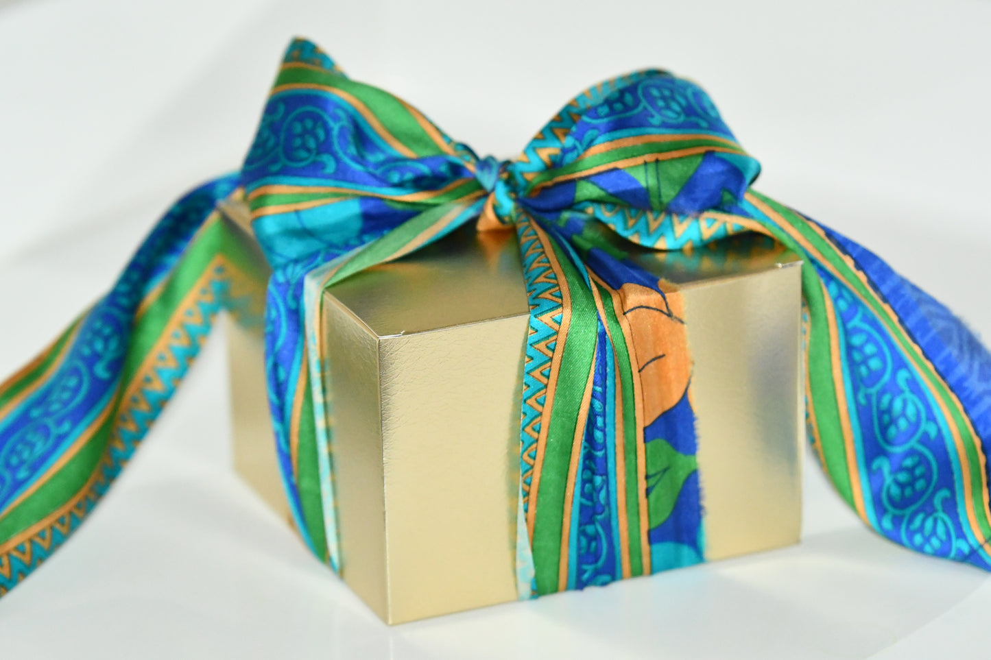 cresco silk sari ribbon fair trade trim gift decor
