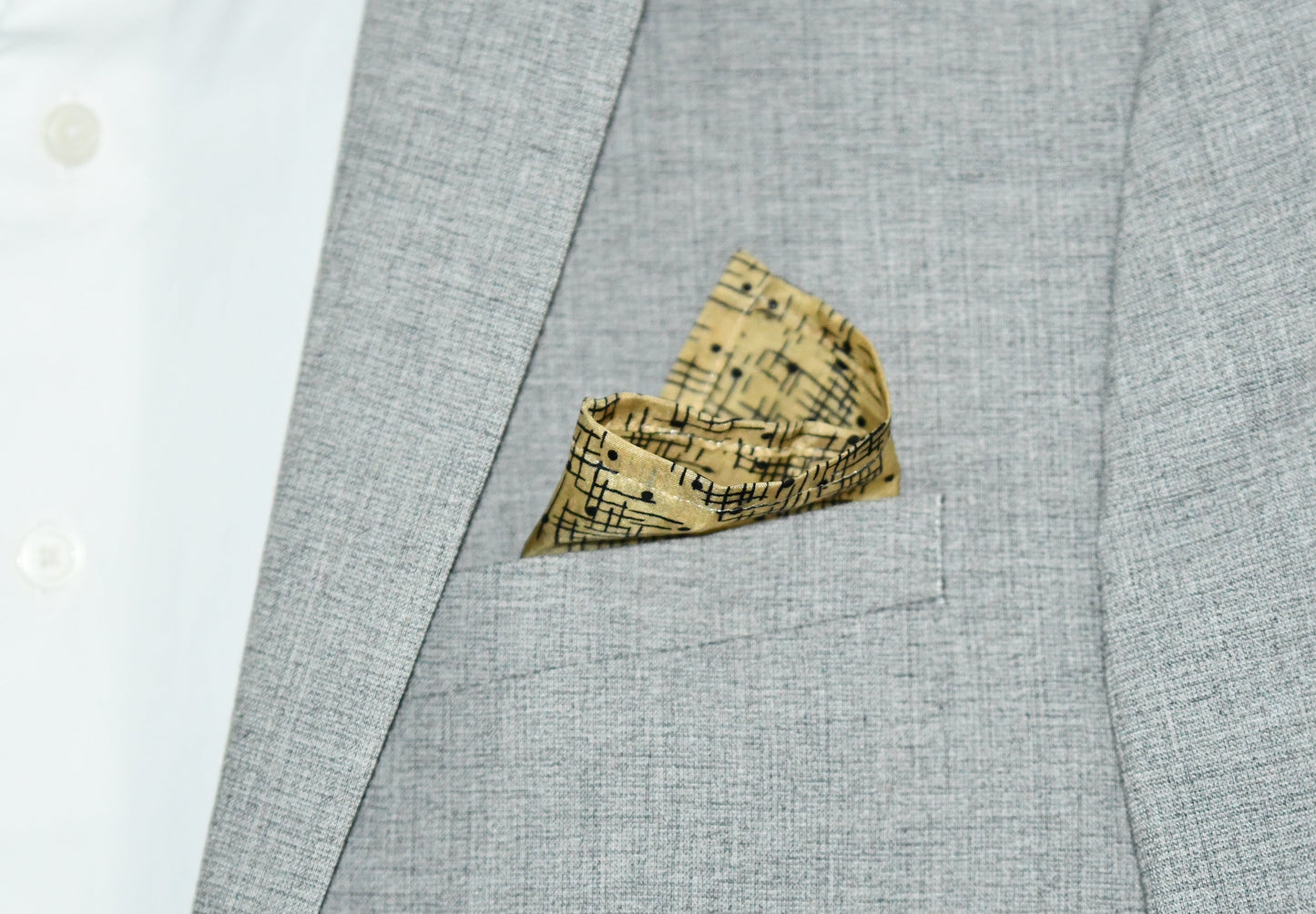 check mate pocket square fair trade handmade