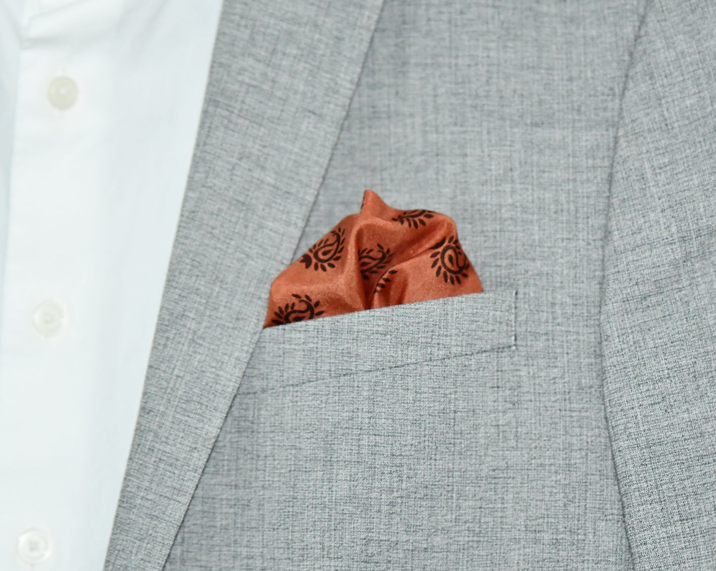 brush pocket square fair trade handmade